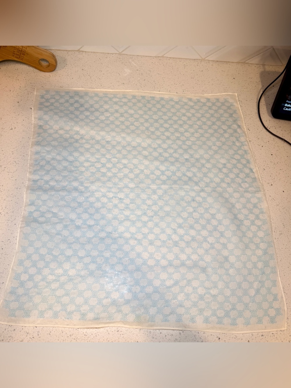 Vintage Celine Macadam Monogram Silk Scarf